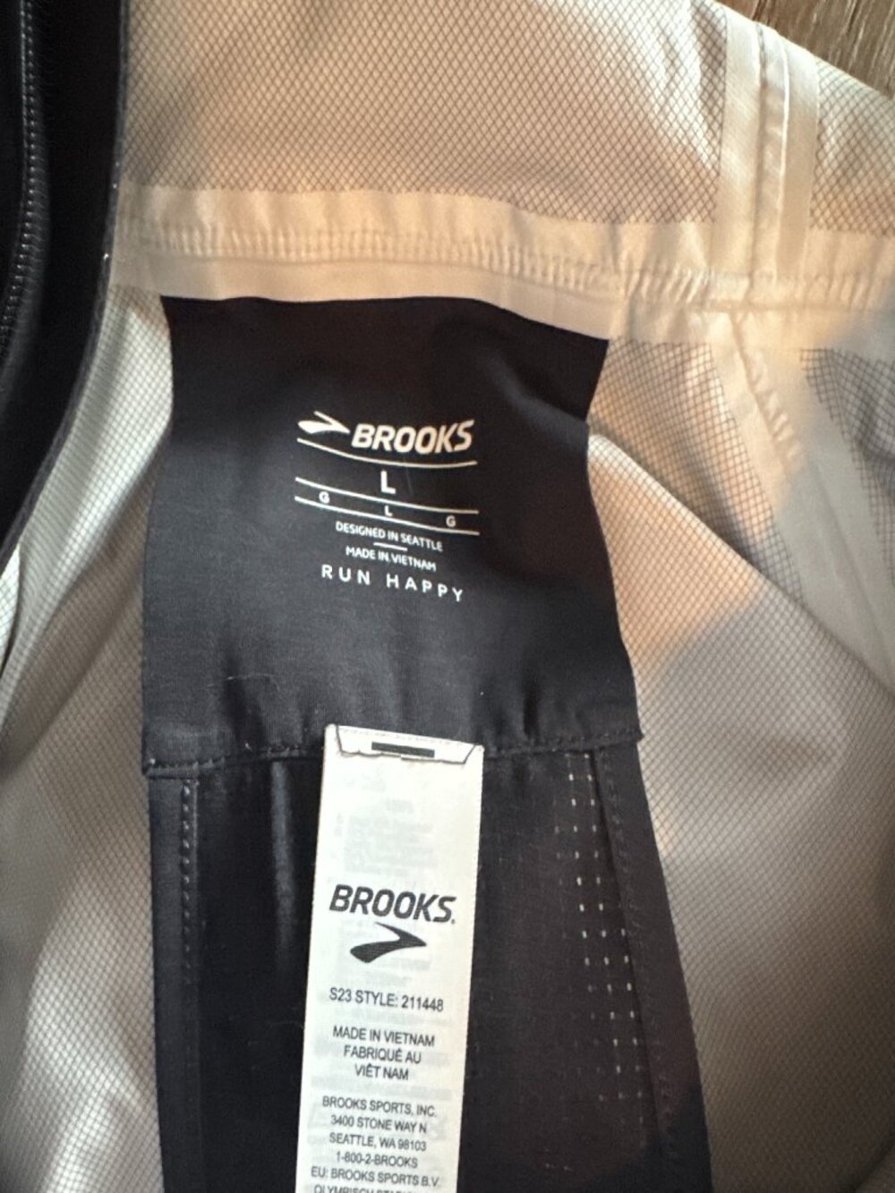 Brooks Men’s Running Rain Jacket Pants Set Black Size Large L - Picture 4 of 11